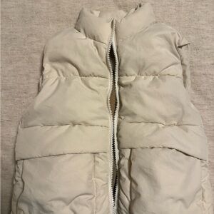 Zara Off-White puffer vest